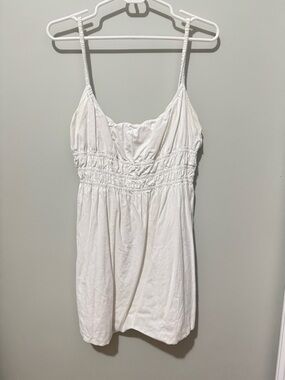 Reformation Kathleen White Mini Dress